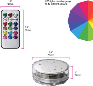Remote LED Color Change, Submersible Lights