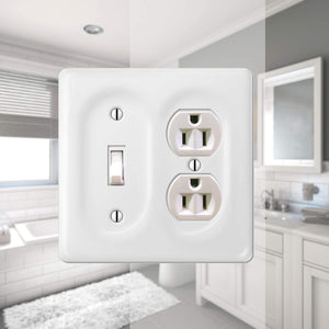 Solid White Porcelain Wall Plate - 3002TD