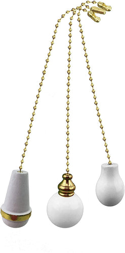 3 pack Decorative Ceiling Fan Pull Chain with beaded chain  FA11