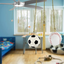 Load image into Gallery viewer, Sports Fan Pull with Beaded Chain (3-Pack) - FA100
