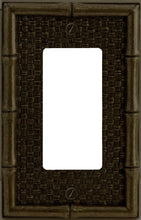 Load image into Gallery viewer, Bamboo Weave Antique Brass 1Rocker
