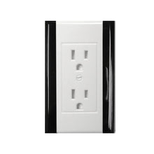 Load image into Gallery viewer, Plastic White with Black Wallplates sides - 10-83R

