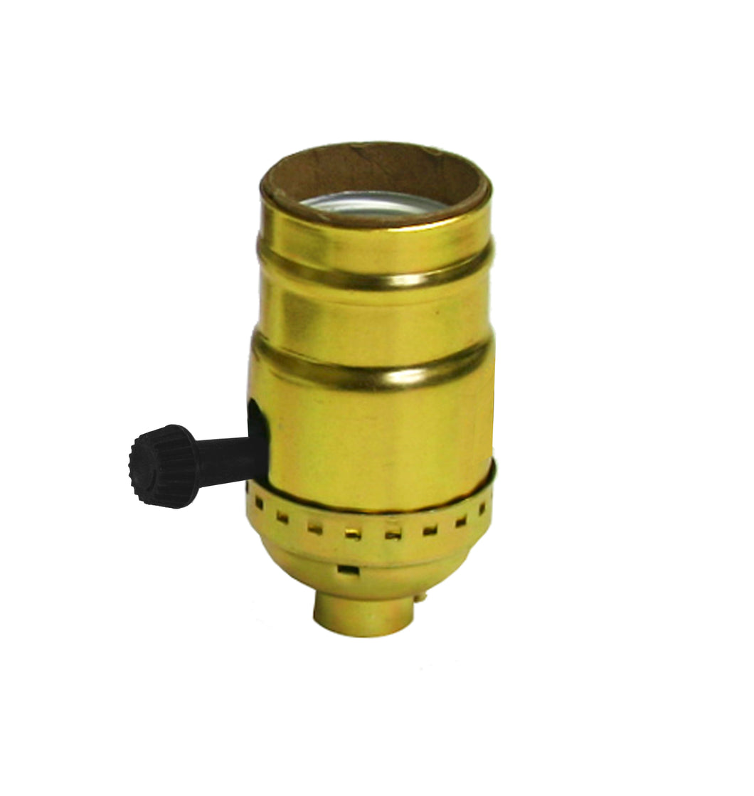Brass ON/OFF Turn-Knob Socket - LA1131