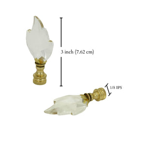 Crystal Flame Finial - LA504