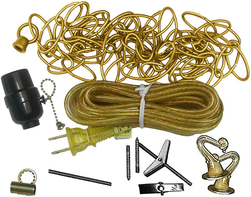 Brass Swag Light Kit 12' Foot long Chain