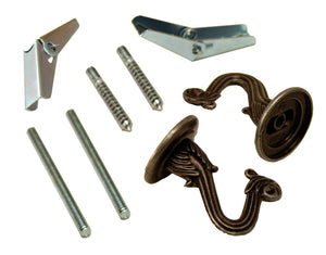 Pewter Swag Lamp Hooks (2-Pack) - LA752