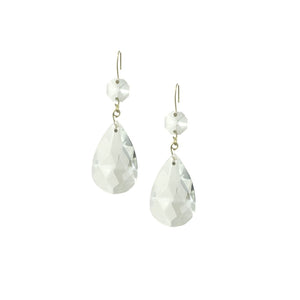 1 1/2" Crystal Prisms with Brass Clip (2-Pack) - LA901