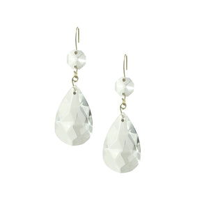 2" Crystal Prisms with Brass Clip (2-Pack) -LA902
