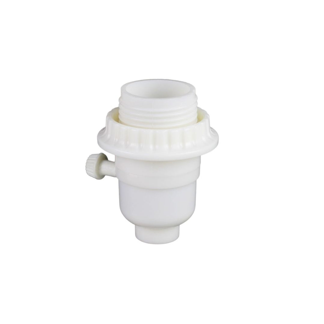 White Turn Knob Tri-Socket - LA934