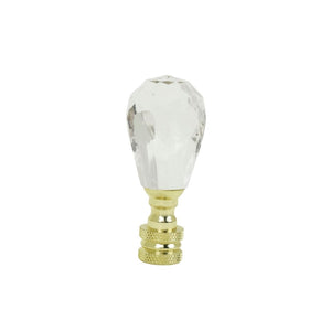 Crystal/Brass Finial - LA563