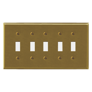 Metal Traditional Brass Wallplate - 2-163TDBR